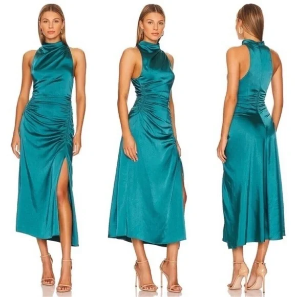 ALC Inez Dress in Emerald size 4 - Picture 3 of 13